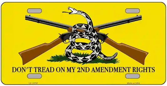 Dont Tread On My 2nd Amendment Rights License Plate