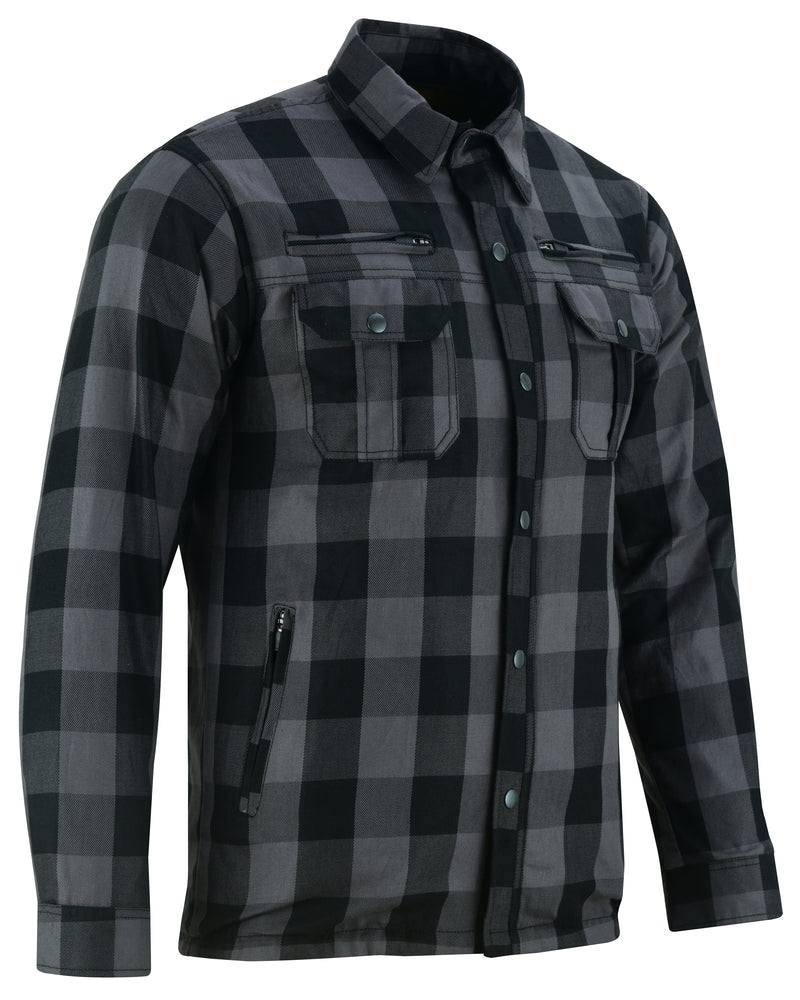 Alpha Checkered Gray / Black Flannel Shirt