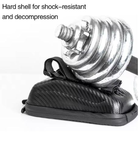 Hard shell for shock-resistant and decompression with a metallic component on a white background