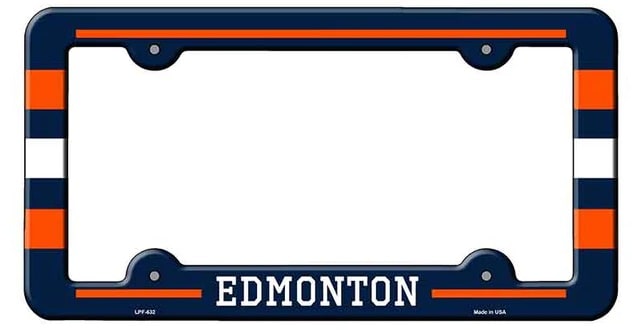 Edmonton Alberta Metal License Plate Frame