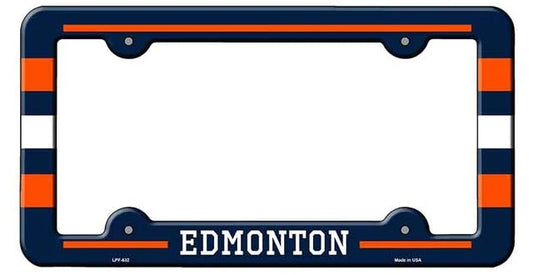 Edmonton Alberta Metal License Plate Frame