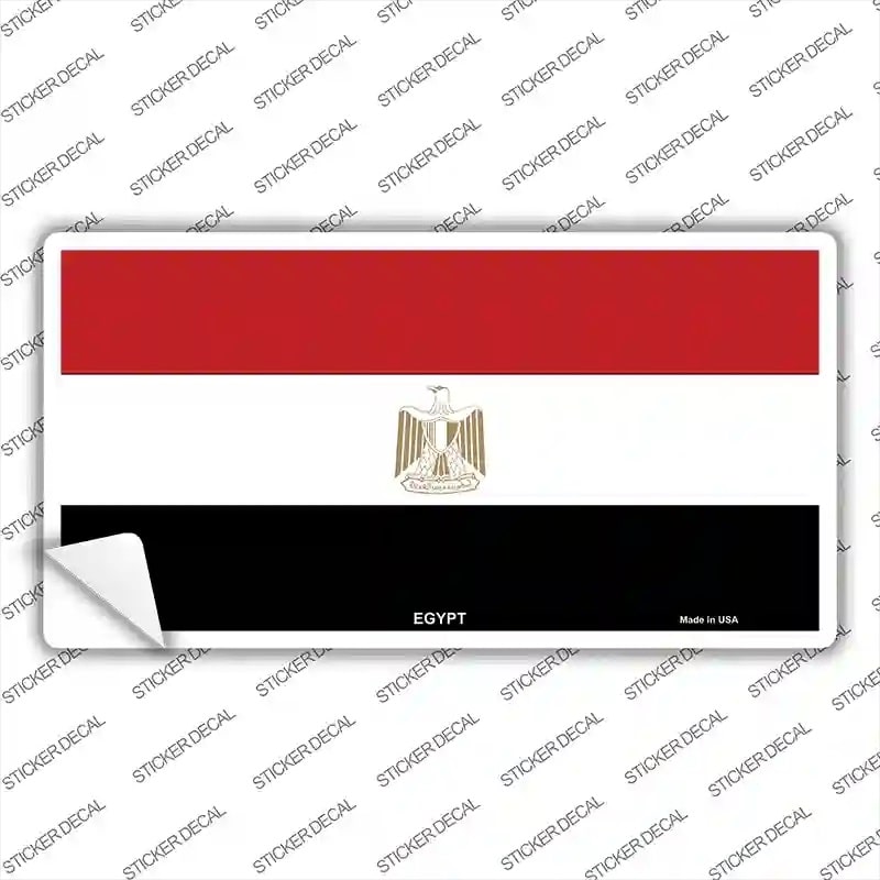 Egyptian Flag Novelty Sticker Decal