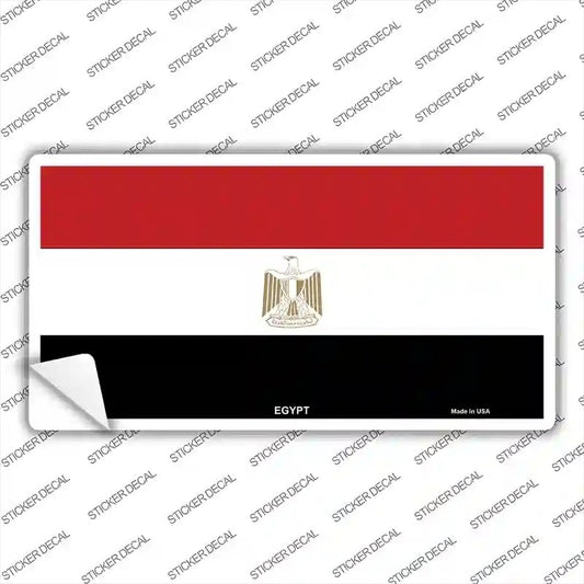 Egyptian Flag Novelty Sticker Decal