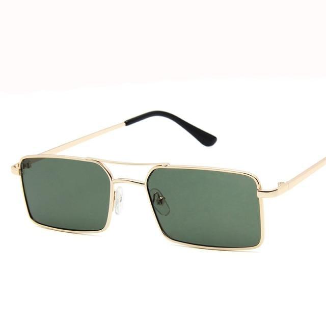 Elegant Square Sunglasses For Women Luxury Eyewear For Women/Men High Quality Metal Glasses For Women Outdoor Lightweight Sunglasses For Men Retro Design