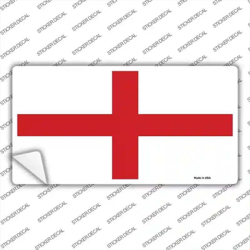 England Flag Novelty Sticker Decal