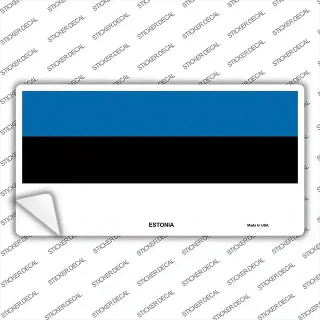 Estonia Flag Novelty Sticker Decal