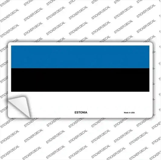 Estonia Flag Novelty Sticker Decal