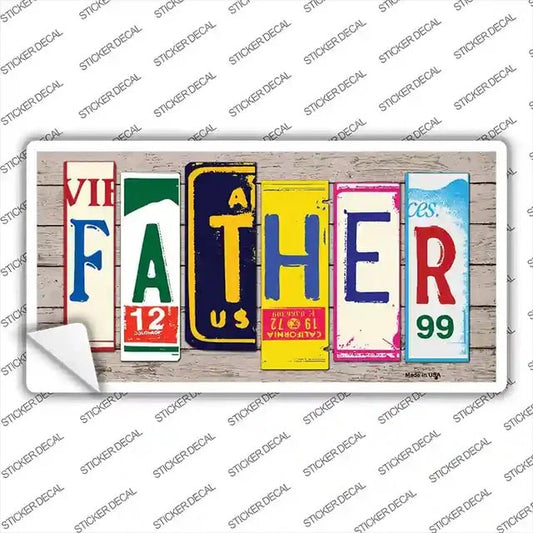 Father Folk Art Bumper Sticker