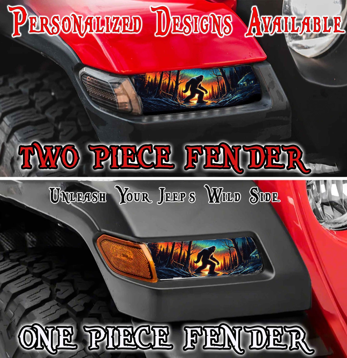 Zombie Jl and Gladiator Turn signal decal. 64