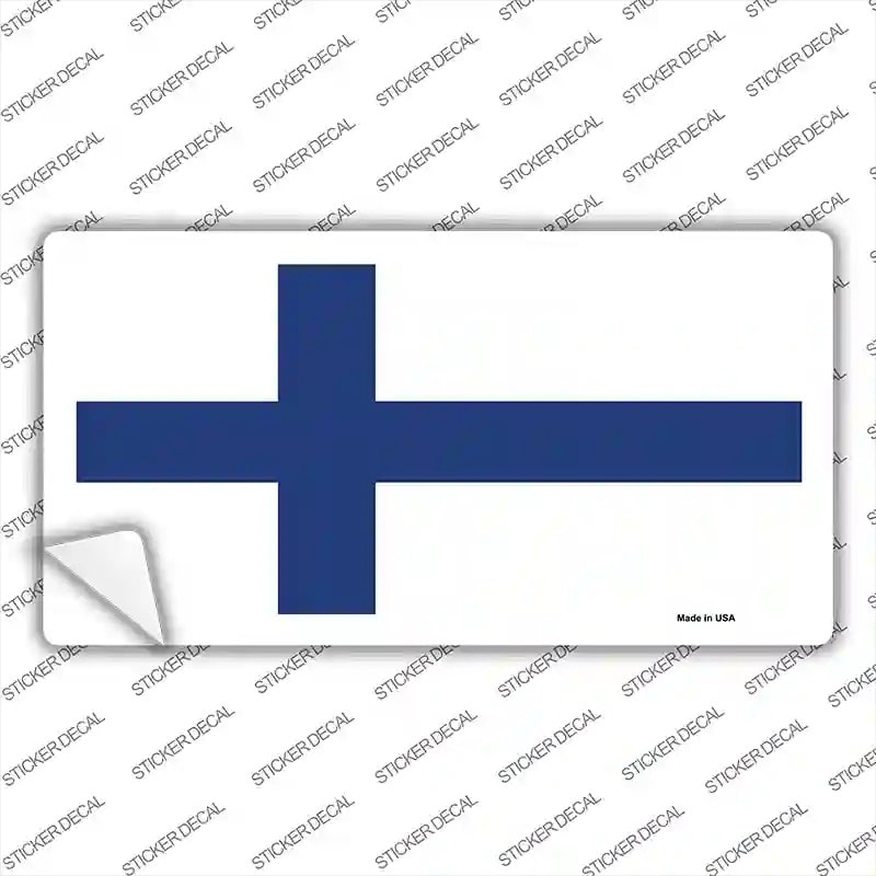 Finland Flag Novelty Sticker Decal
