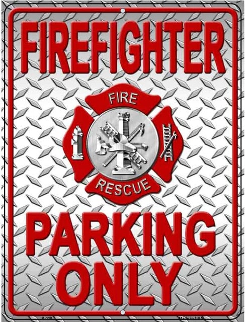 Firefighter Parking Only Parking Sign
