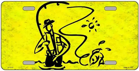 Fly Fishing Novelty License Plate