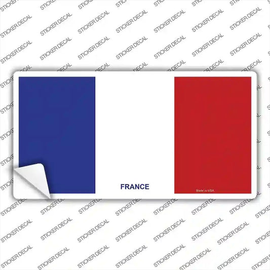 French France Flag Novelty Sticker Decal