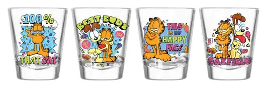 Garfield Neon 4pc. 1.5oz. Shot Glass Set