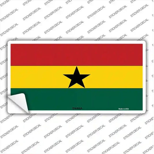 Ghana Flag Novelty Sticker Decal
