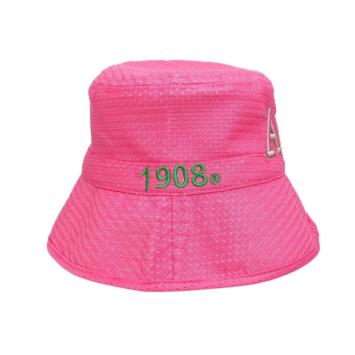 AKA Sorority Pink Mesh Embroidered Bucket Hat