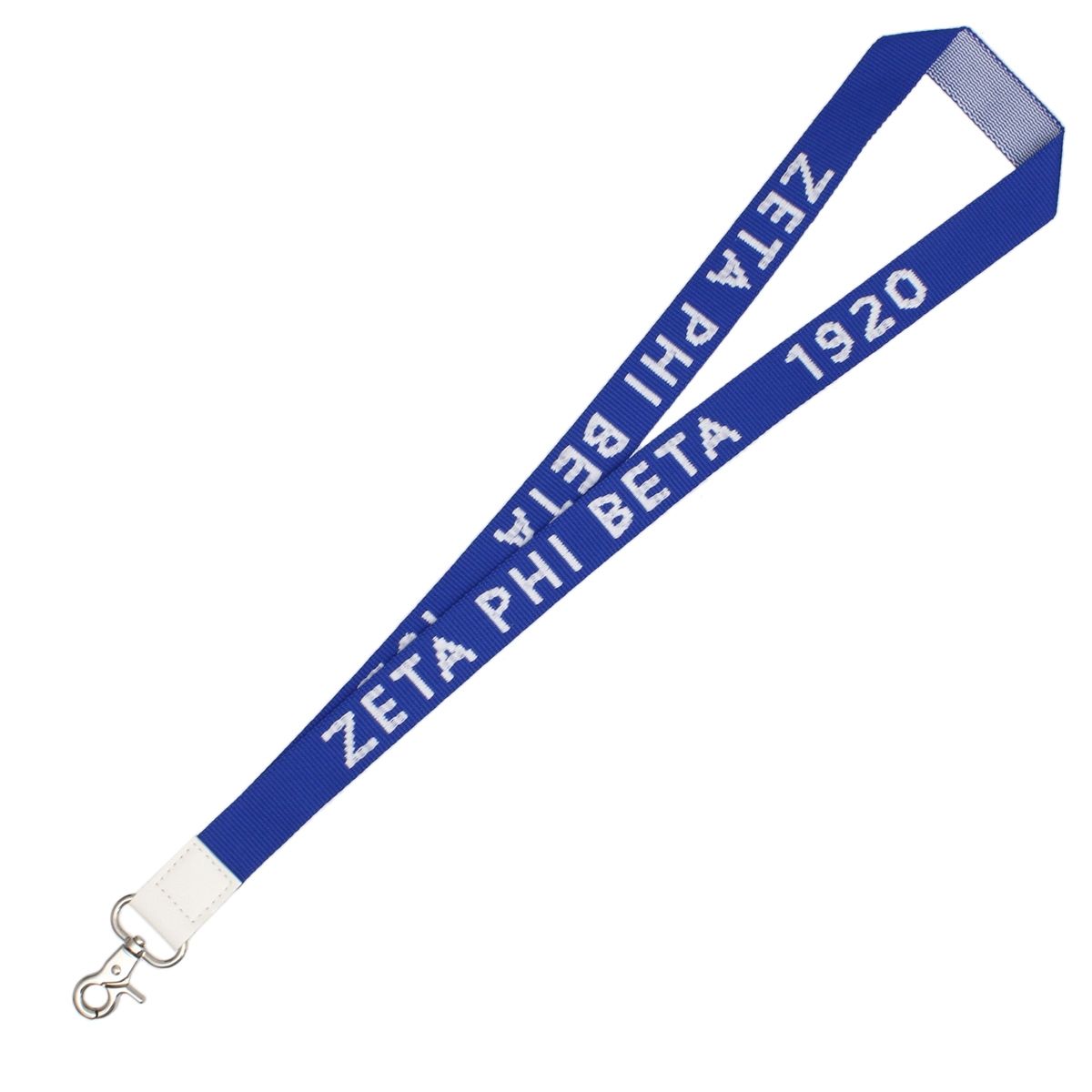 ZPB Blue Canvas Lanyard ID Badge Clip Women