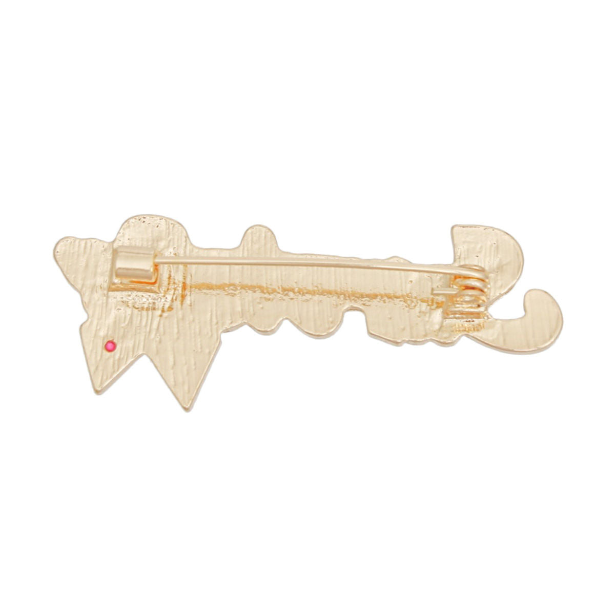 Brooch Gold White Pink Ribbon Survivor Pin Women