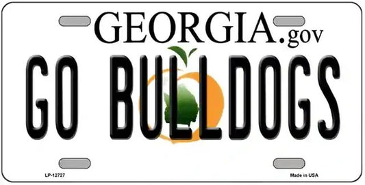 Go Bulldogs Novelty Georgia License Plate