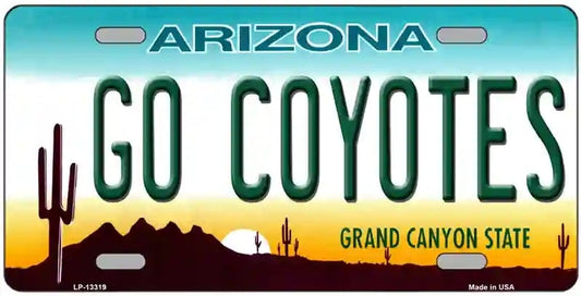Go Coyotes Arizona Novelty License Plate