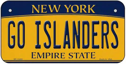 Go Islanders Fan Souvenir Bicycle License Plate