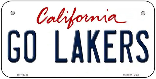 Go Lakers Bicycle License Plate