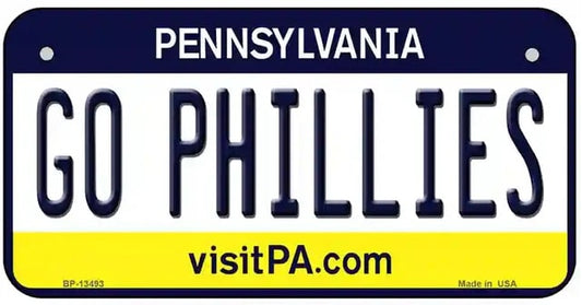Go Phillies Bicycle License Plate