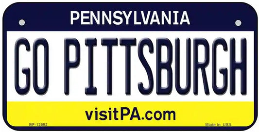 Go Pittsburgh Bicycle License Plate