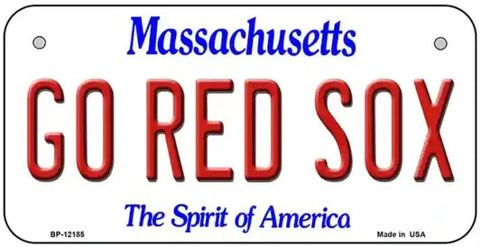 Go Red Sox Bicycle License Plate