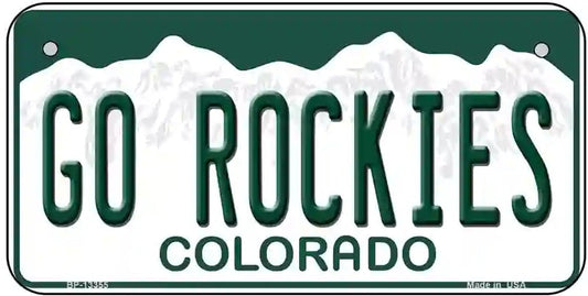 Go Rockies Colorado Bicycle License Plate