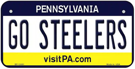 Go Steelers Bicycle License Plate
