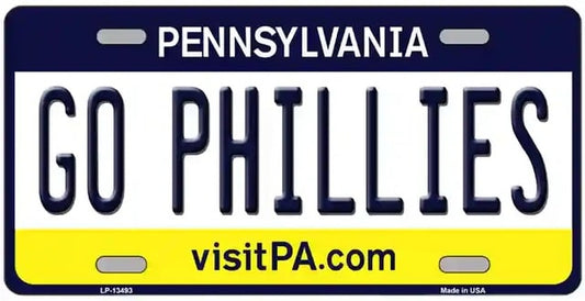 Go Phillies Vanity Metal License Plate
