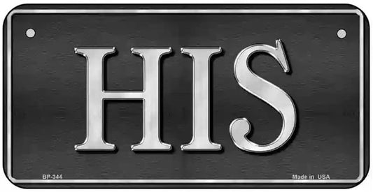 HIS Bicycle License Plate