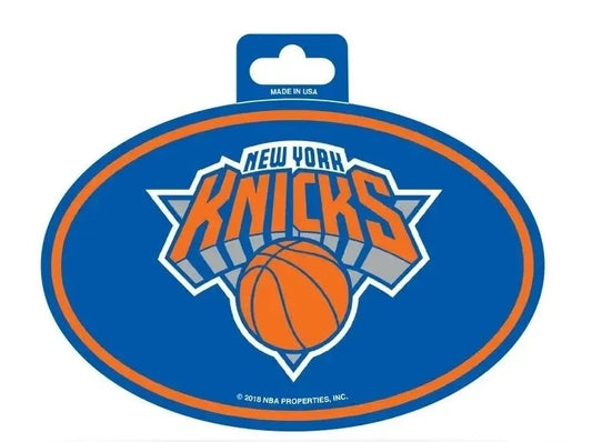 New York Knicks Oval NBA Full Color 3X5 Inch Decal Sticker
