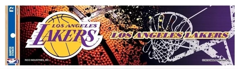 Los Angeles Lakers NBA Bumper Sticker