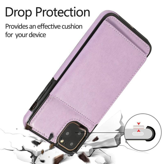 Leather Wallet Case For iPhone 11 Pro Max XS Max XR X 8 7 6S 6Plus 5 5S With Stand Card Pocket Case Cover Shockproof Texture PU Leather Wallet Cover