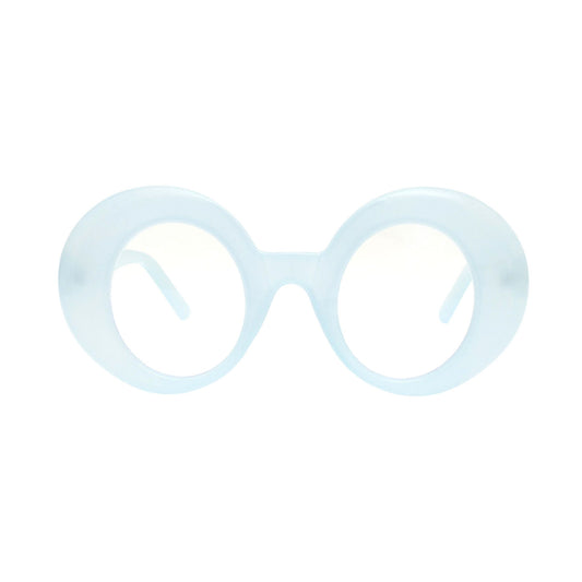 BLB Glasses Blue Round Retro Eyewear for Women