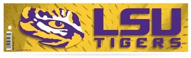 LSU NCAA Louisiana State Tigers Bumper Sticker