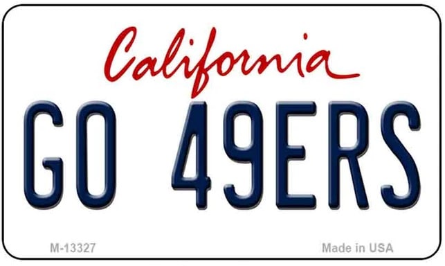Go 49ers Metal Refrigerator Magnet
