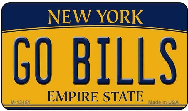 Go Bills Metal Refrigerator Magnet