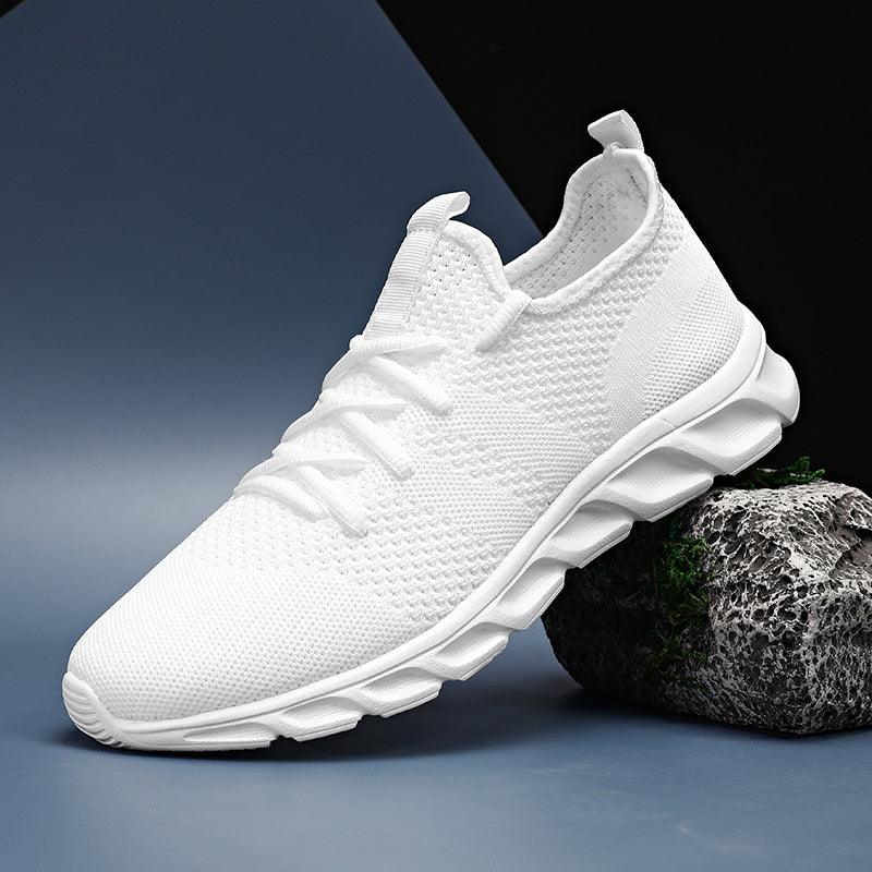 Mens Black Sneakers Casual Summer High Quality Mesh Sneakers Lightweight Breathable Mesh Sneakers Fashion Tennis Breathable Walking Gym Work Sneakers