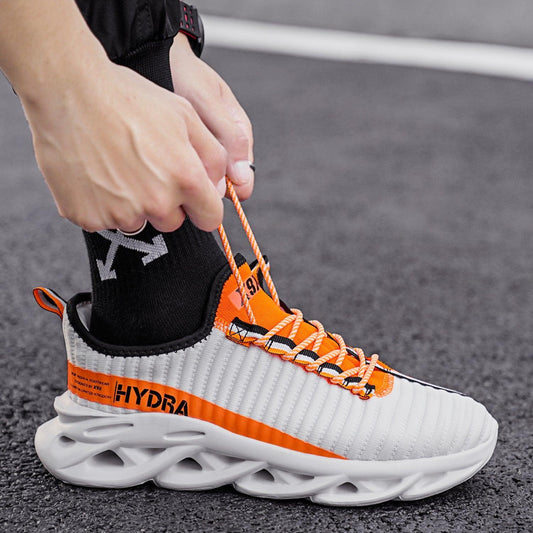 Mens Modern Sneakers Autumn Breathable Black Trendy Sneakers Men Walking Casual Light Sports Men's Running Sneakers Non Slip Athletic Tennis Sneakers