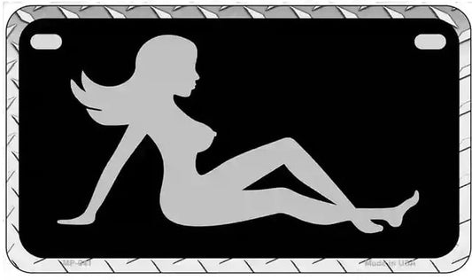Mud Flap Girl Motorcycle License Plate