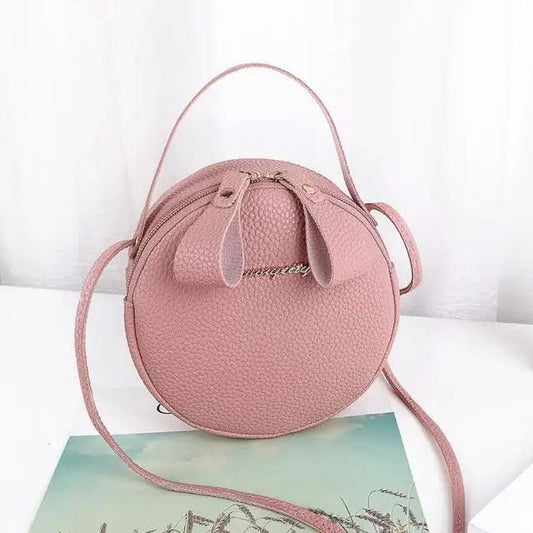 Small Circular Bag For Women And Girls Fashionable Single Shoulder Slung Mobile Phone Ladies Purse Women's Crossbody Messenger Gift Bags