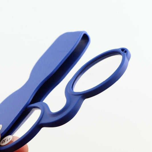 Nose Reading Glasses For Men Women Portable Solid Color Frame Reading Mirror Unisex Eyeglasses With Card Box Women Men No Temple Armless Readers Ultra Thin With Mini Portable Case