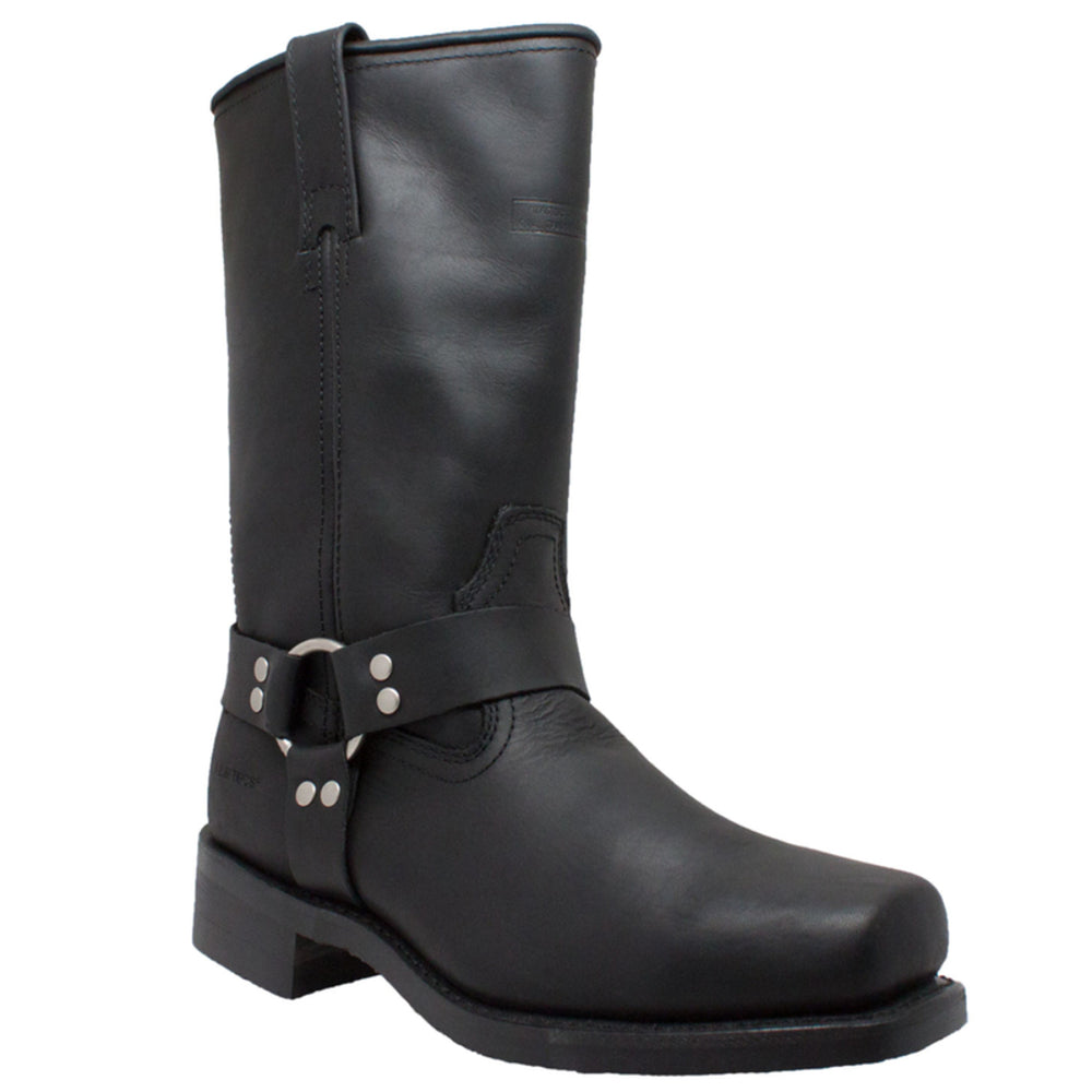 Men's Harness Leather Boot-PU Insole