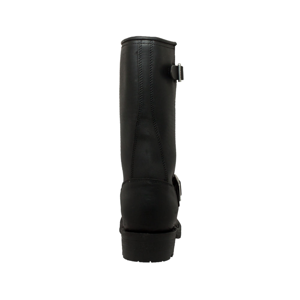 1440 Men's Black Leather Engineer Soft Boots