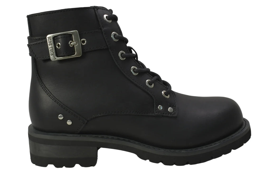 Side View Women's Double Zipper Boot