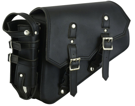 Left Side Synthetic Leather Swing Arm Bag