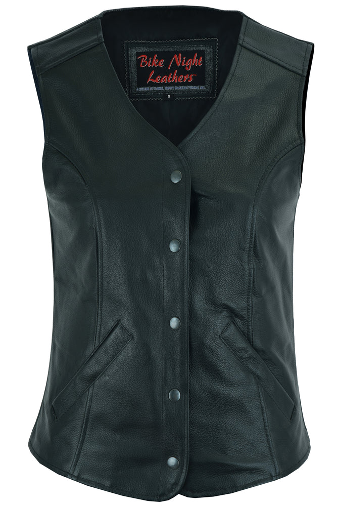Full Front DS Women's Stylish Longer Body Vest - Plain Sides